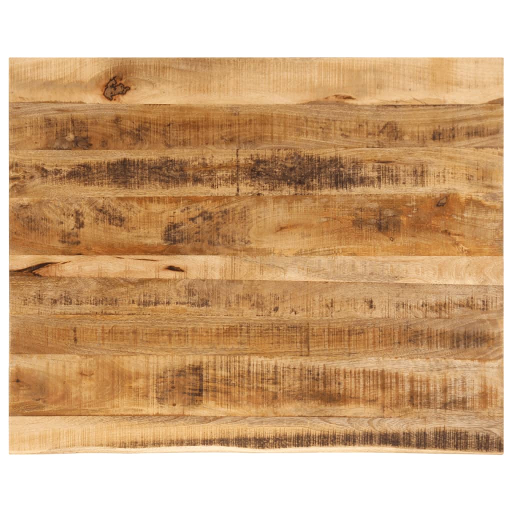 bordplade 100x80x2,5 cm naturlig kant massivt ru mangotræ