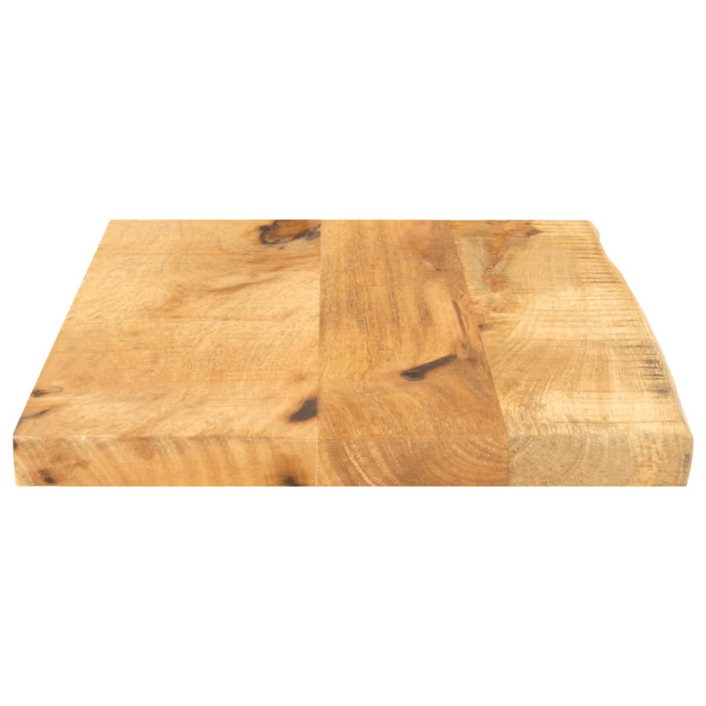 bordplade 40x20x3,8 cm naturlig kant massivt ru mangotræ