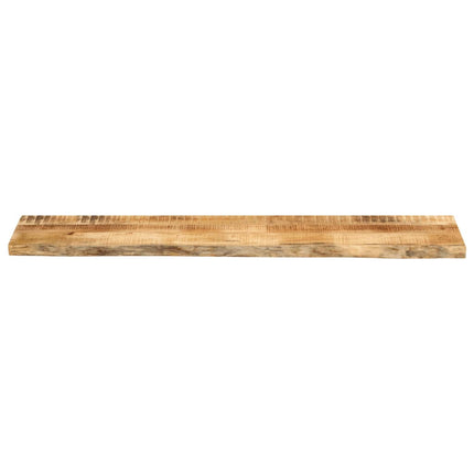 bordplade 180x20x3,8 cm naturlig kant massivt ru mangotræ
