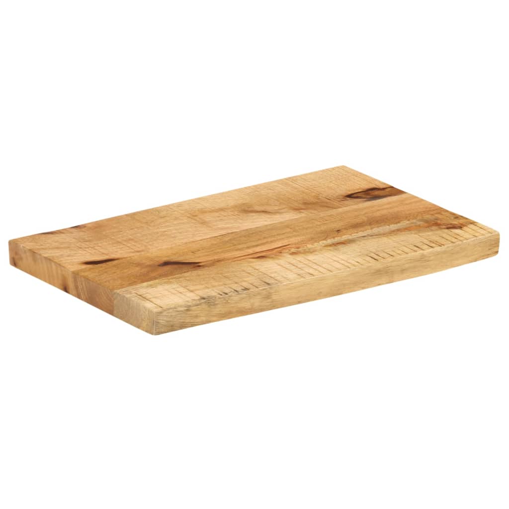 bordplade 40x30x3,8 cm naturlig kant massivt ru mangotræ