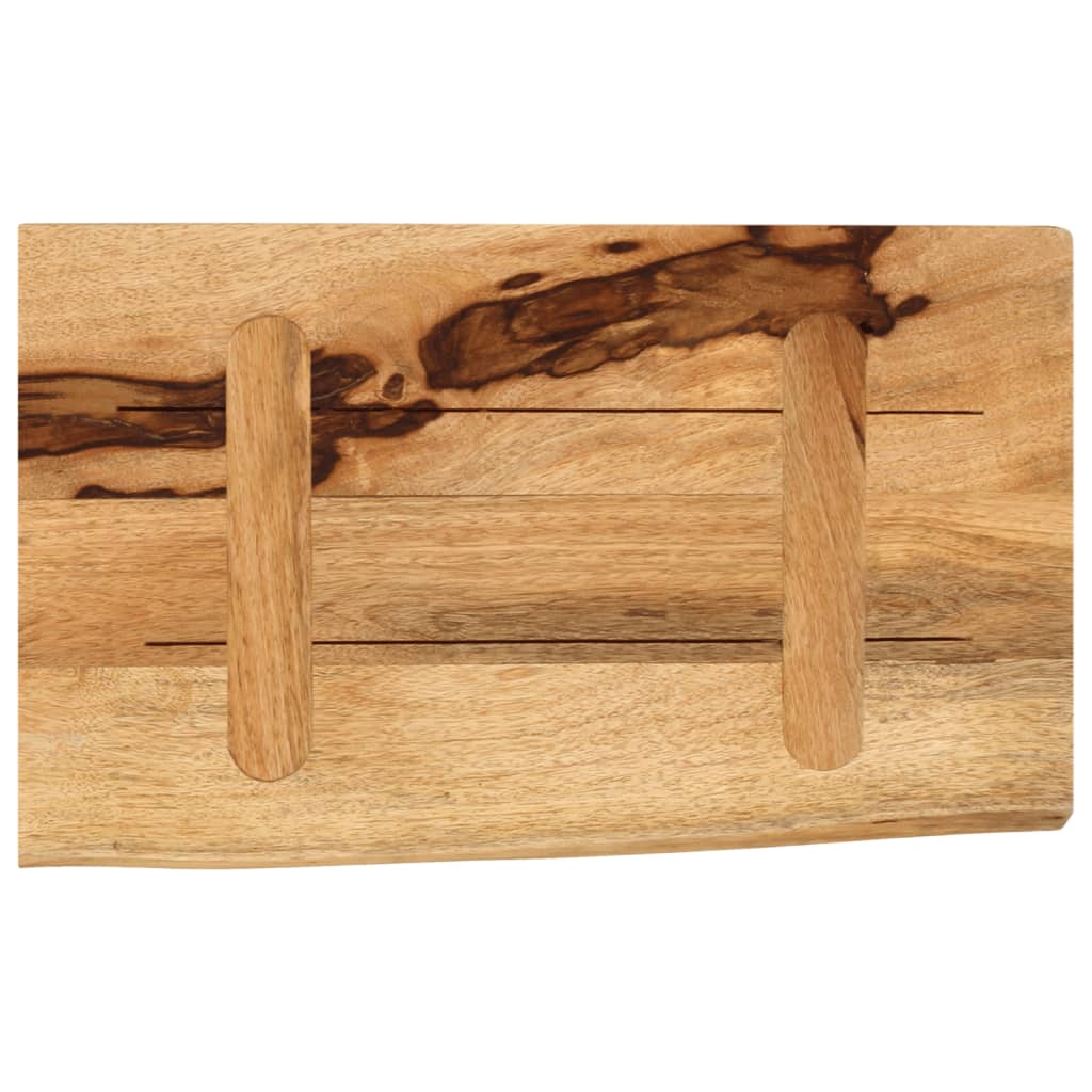 bordplade 40x30x3,8 cm naturlig kant massivt ru mangotræ