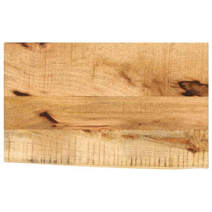 bordplade 60x30x3,8 cm naturlig kant massivt ru mangotræ