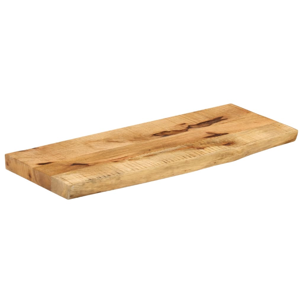 bordplade 70x30x3,8 cm naturlig kant massivt ru mangotræ