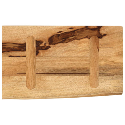 bordplade 60x40x3,8 cm naturlig kant massivt ru mangotræ