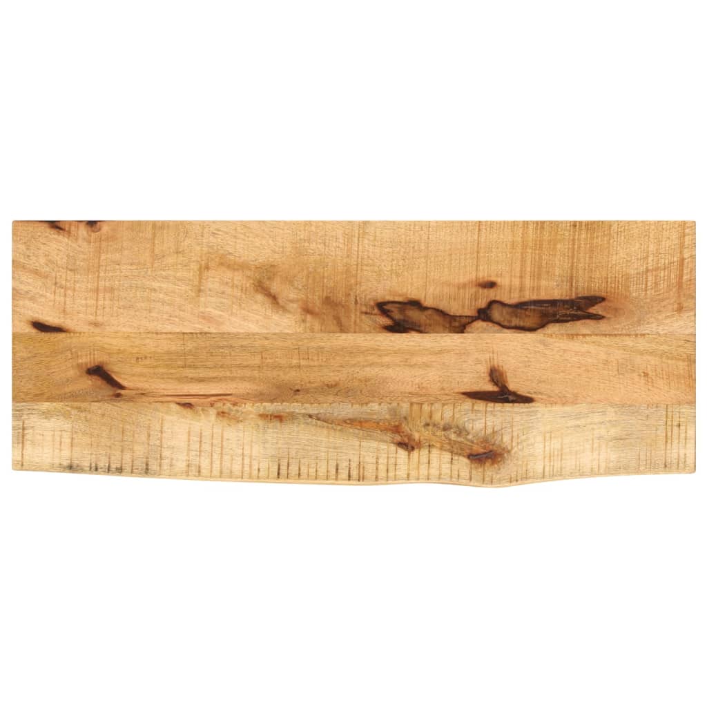 bordplade 70x40x3,8 cm naturlig kant massivt ru mangotræ