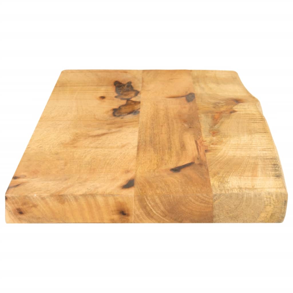 bordplade 70x40x3,8 cm naturlig kant massivt ru mangotræ
