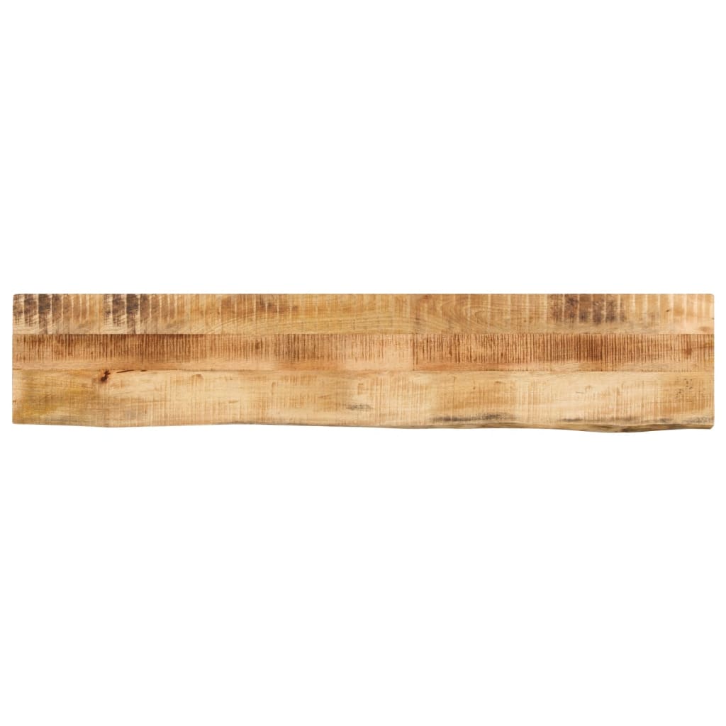 bordplade 160x40x3,8 cm naturlig kant massivt ru mangotr
