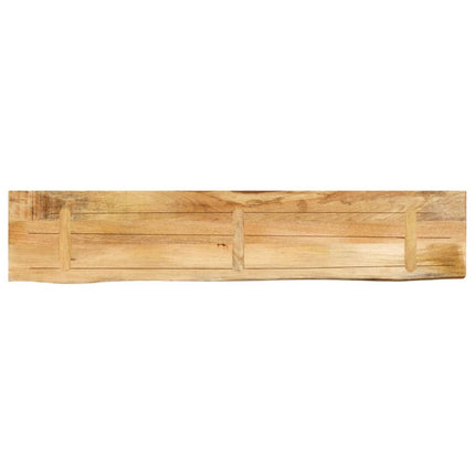 bordplade 160x40x3,8 cm naturlig kant massivt ru mangotræ
