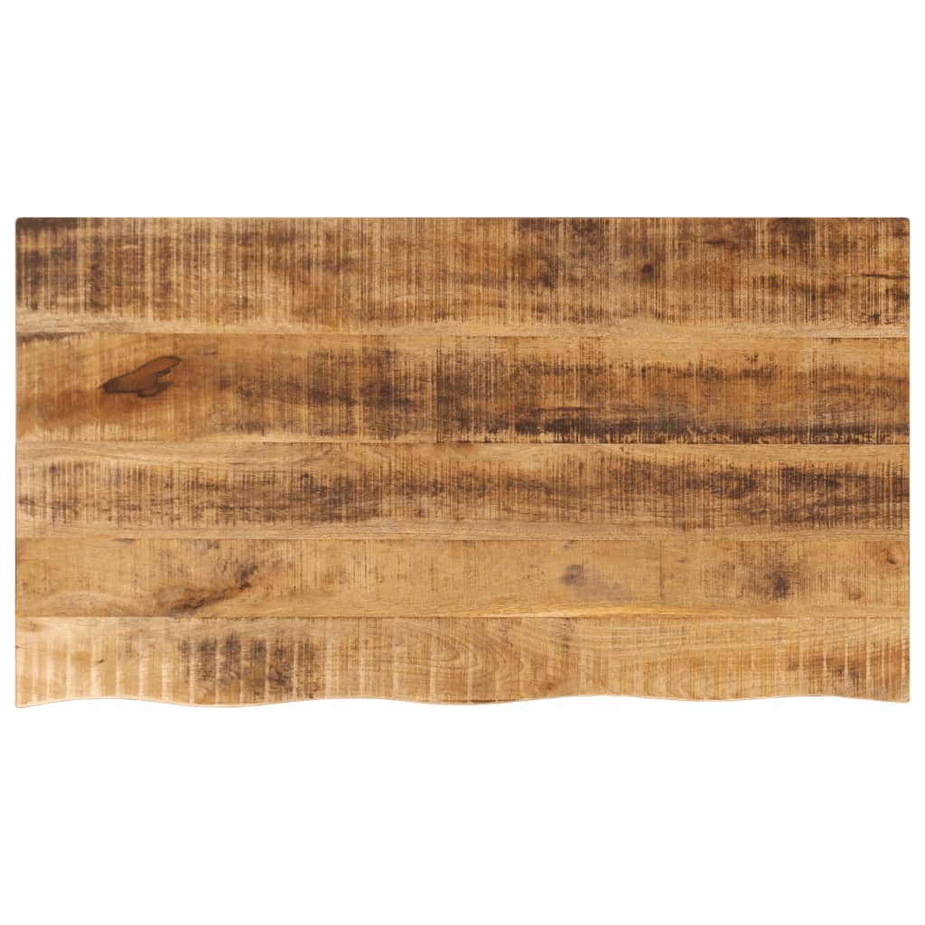 bordplade 120x60x3,8 cm naturlig kant massivt ru mangotr