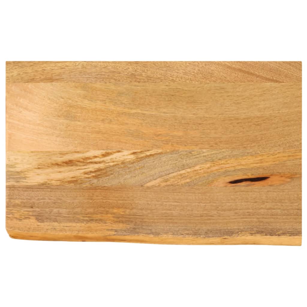 bordplade 40x20x2,5 cm naturlig kant massivt mangotræ