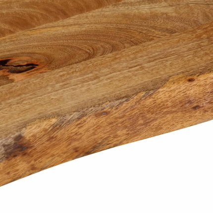 bordplade 90x20x2,5 cm naturlig kant massivt mangotræ