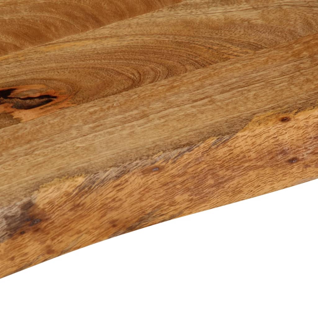 bordplade 90x30x2,5 cm naturlig kant massivt mangotræ