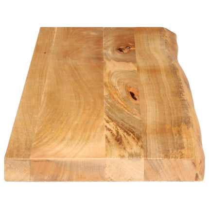 bordplade 100x30x2,5 cm naturlig kant massivt mangotræ