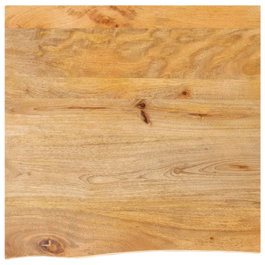 bordplade 40x40x2,5 cm naturlig kant massivt mangotræ