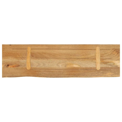 bordplade 100x40x2,5 cm naturlig kant massivt mangotræ