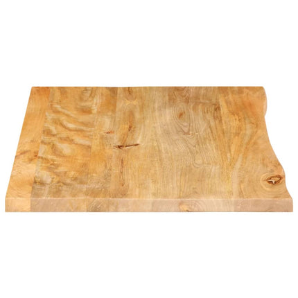 bordplade 70x60x2,5 cm naturlig kant massivt mangotræ