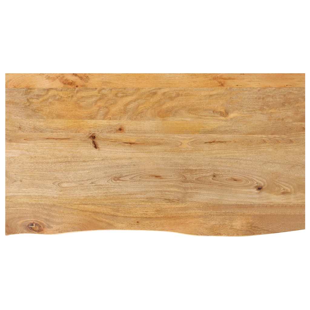 bordplade 120x60x2,5 cm naturlig kant massivt mangotr