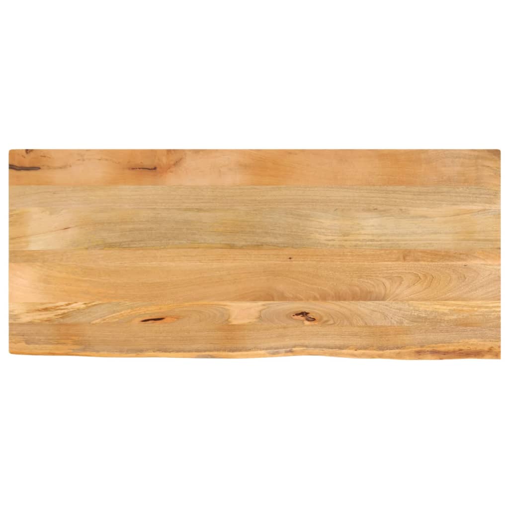 bordplade 140x60x2,5 cm naturlig kant massivt mangotr