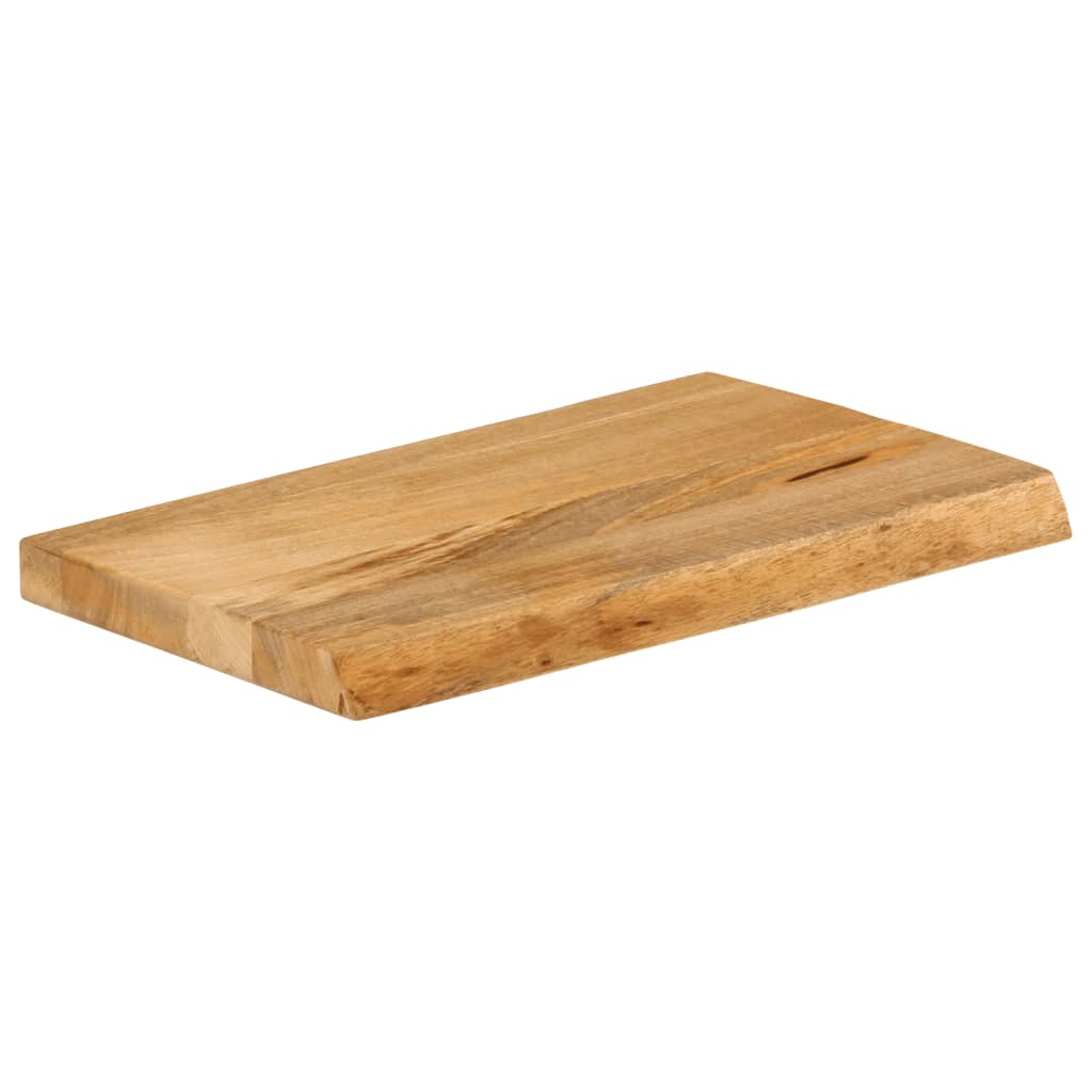 bordplade 40x20x3,8 cm naturlig kant massivt mangotræ