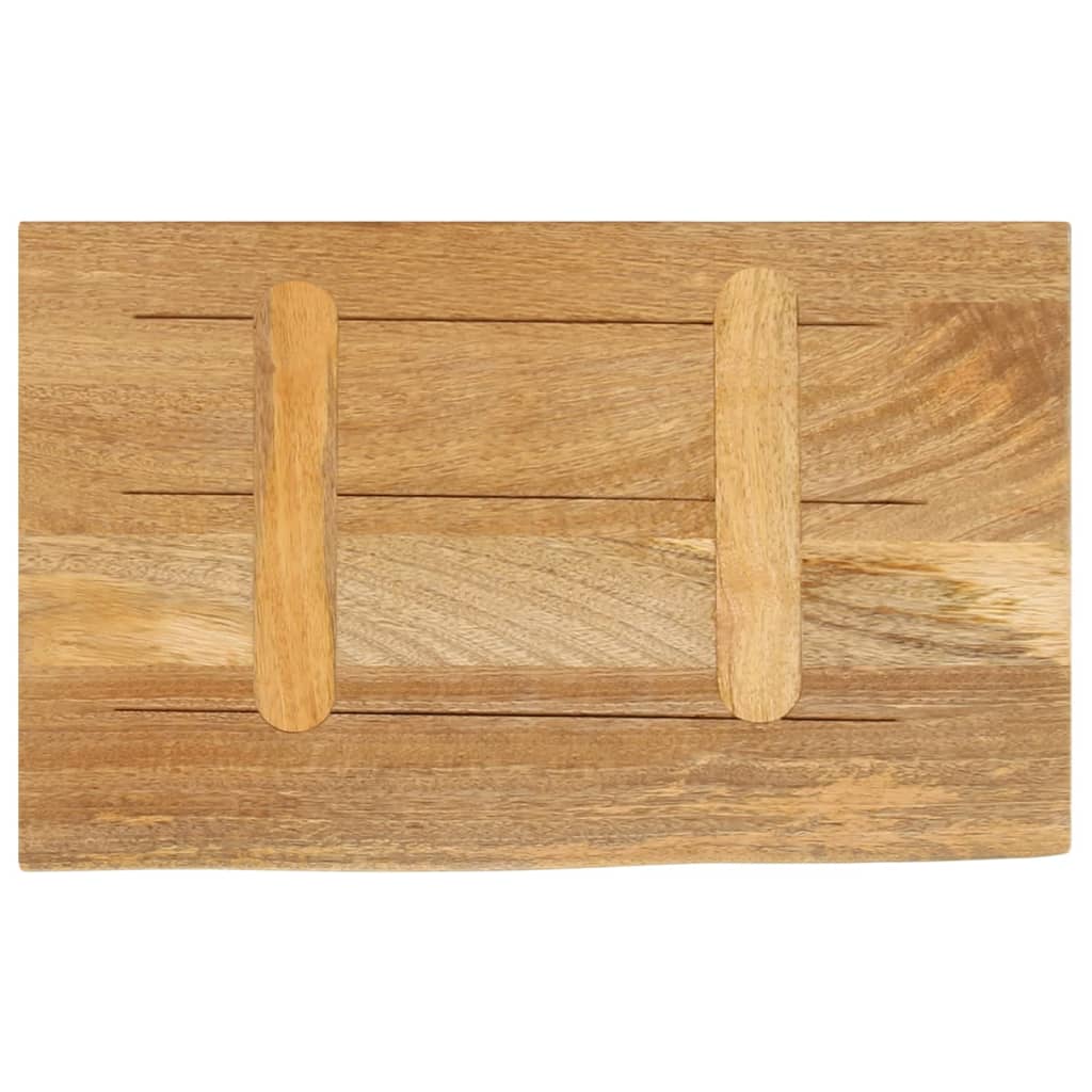 bordplade 50x20x3,8 cm naturlig kant massivt mangotræ