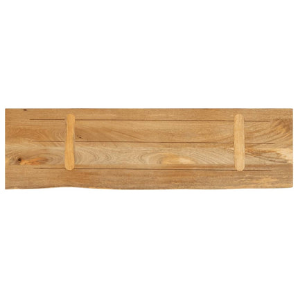bordplade 100x20x3,8 cm naturlig kant massivt mangotræ