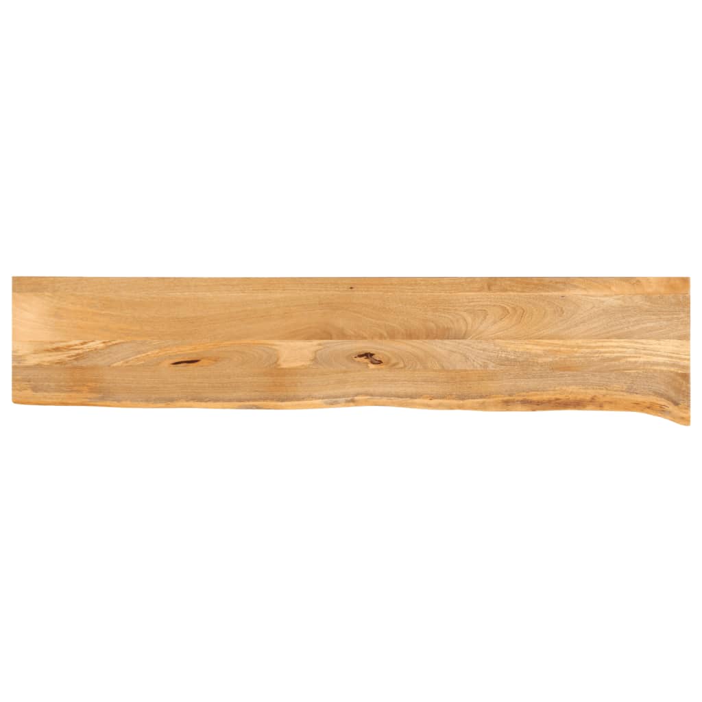 bordplade 180x20x3,8 cm naturlig kant massivt mangotr