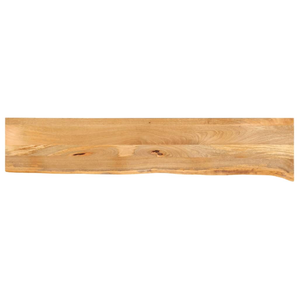 bordplade 160x30x3,8 cm naturlig kant massivt mangotr