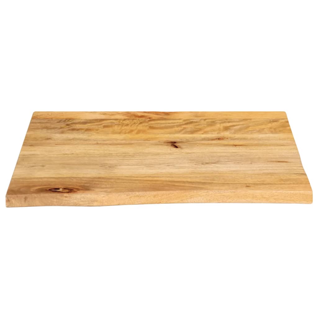 bordplade 40x40x3,8 cm naturlig kant massivt mangotræ