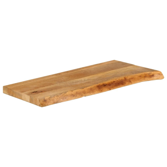 bordplade 70x40x3,8 cm naturlig kant massivt mangotræ