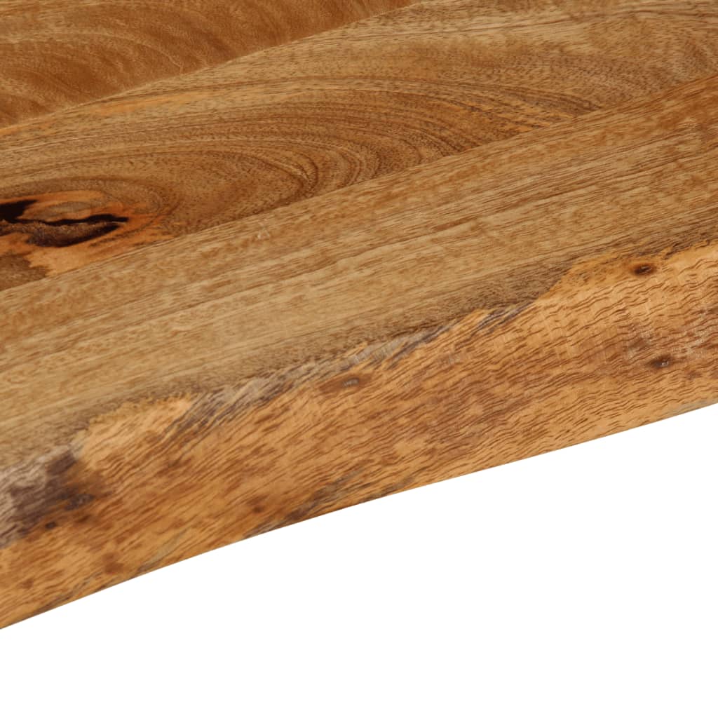 bordplade 70x40x3,8 cm naturlig kant massivt mangotræ
