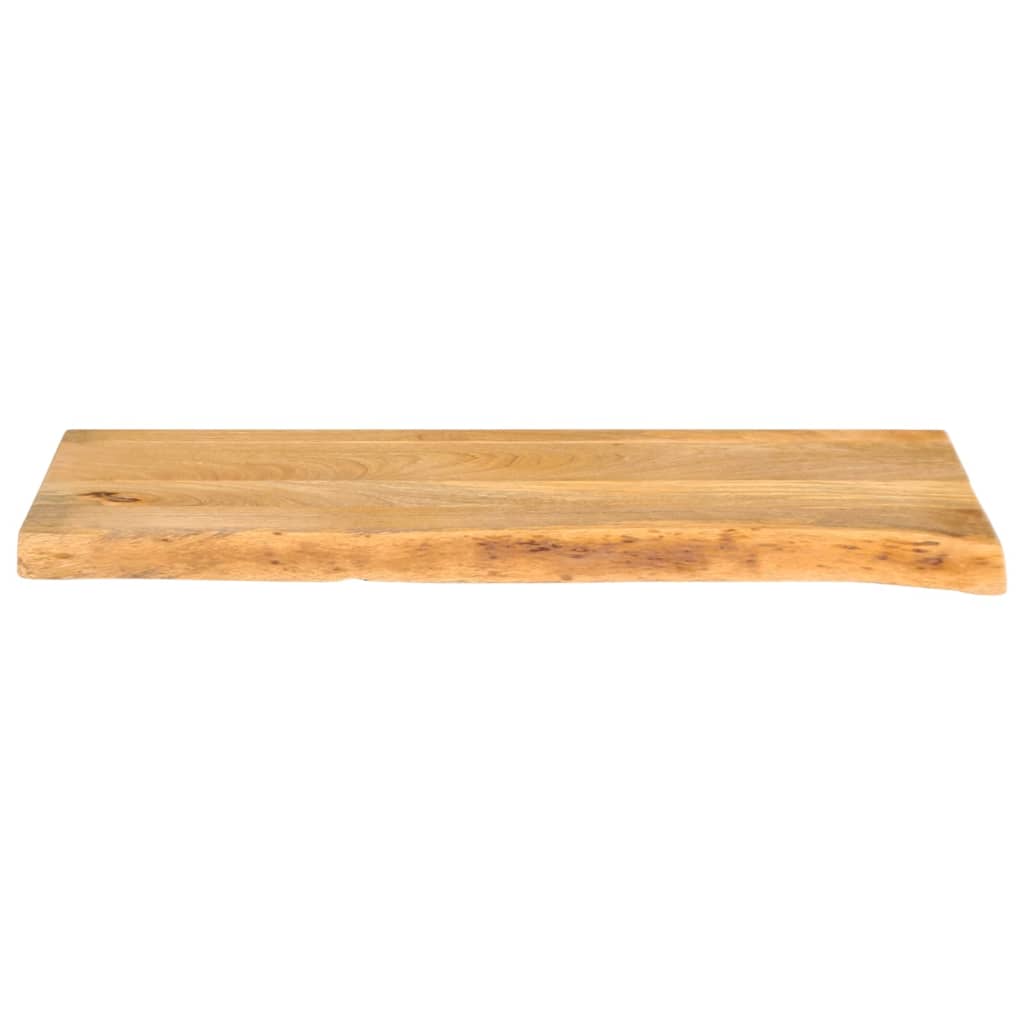bordplade 80x40x3,8 cm naturlig kant massivt mangotræ