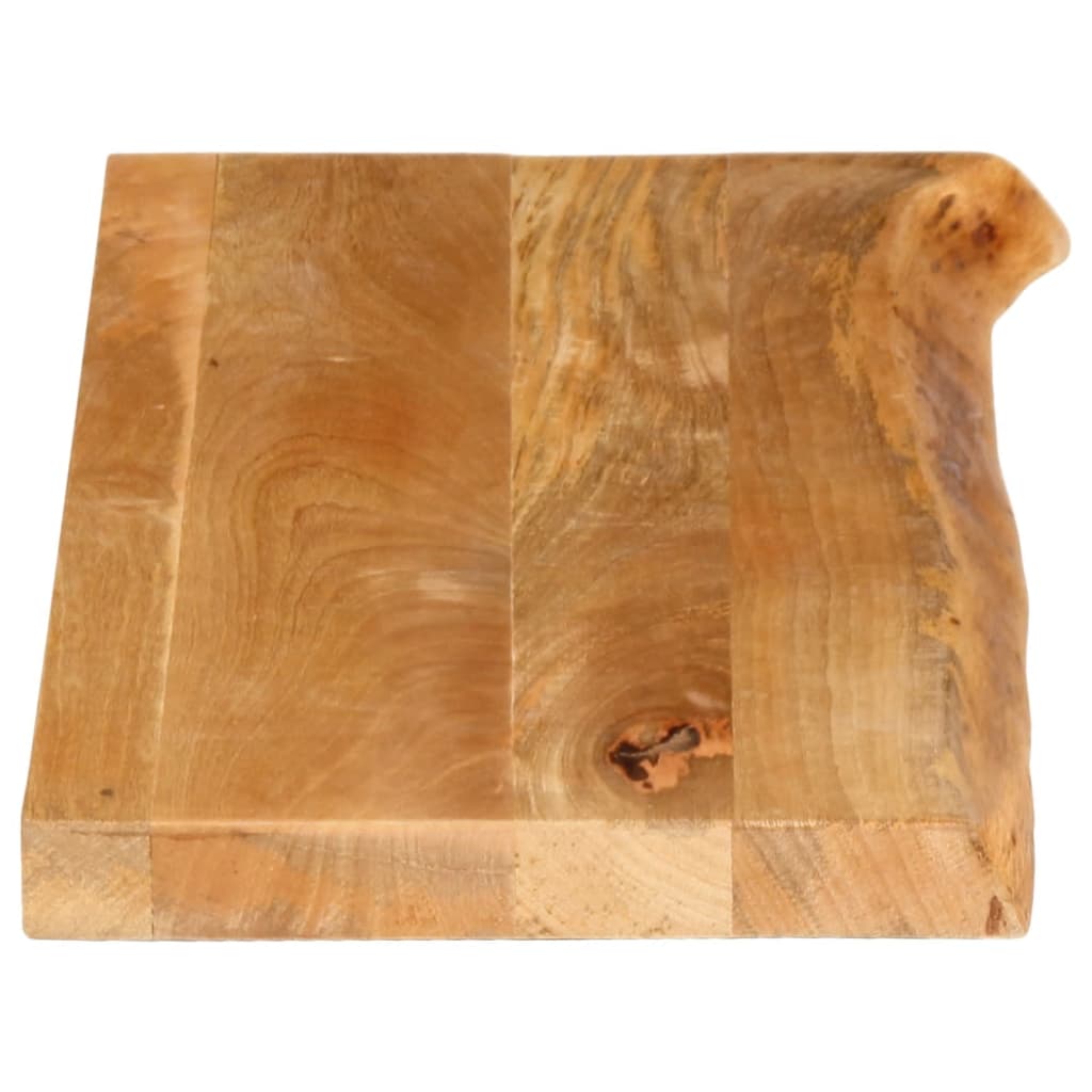 bordplade 80x40x3,8 cm naturlig kant massivt mangotræ