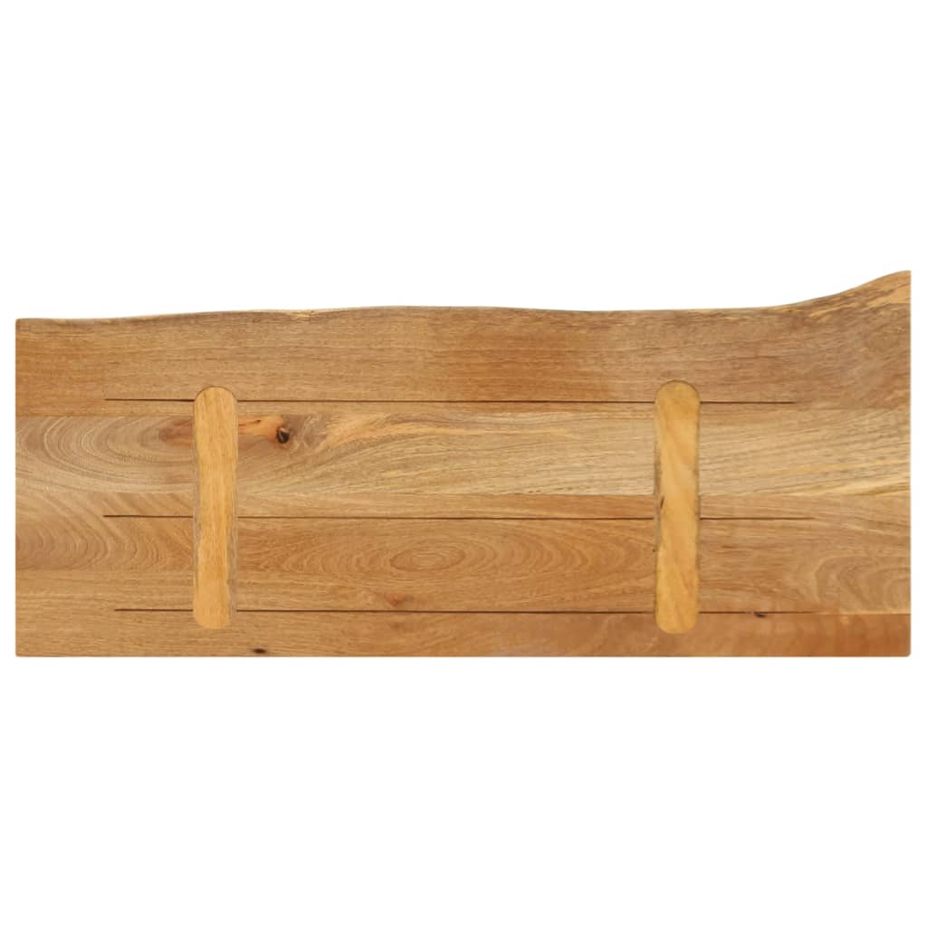 bordplade 80x40x3,8 cm naturlig kant massivt mangotræ