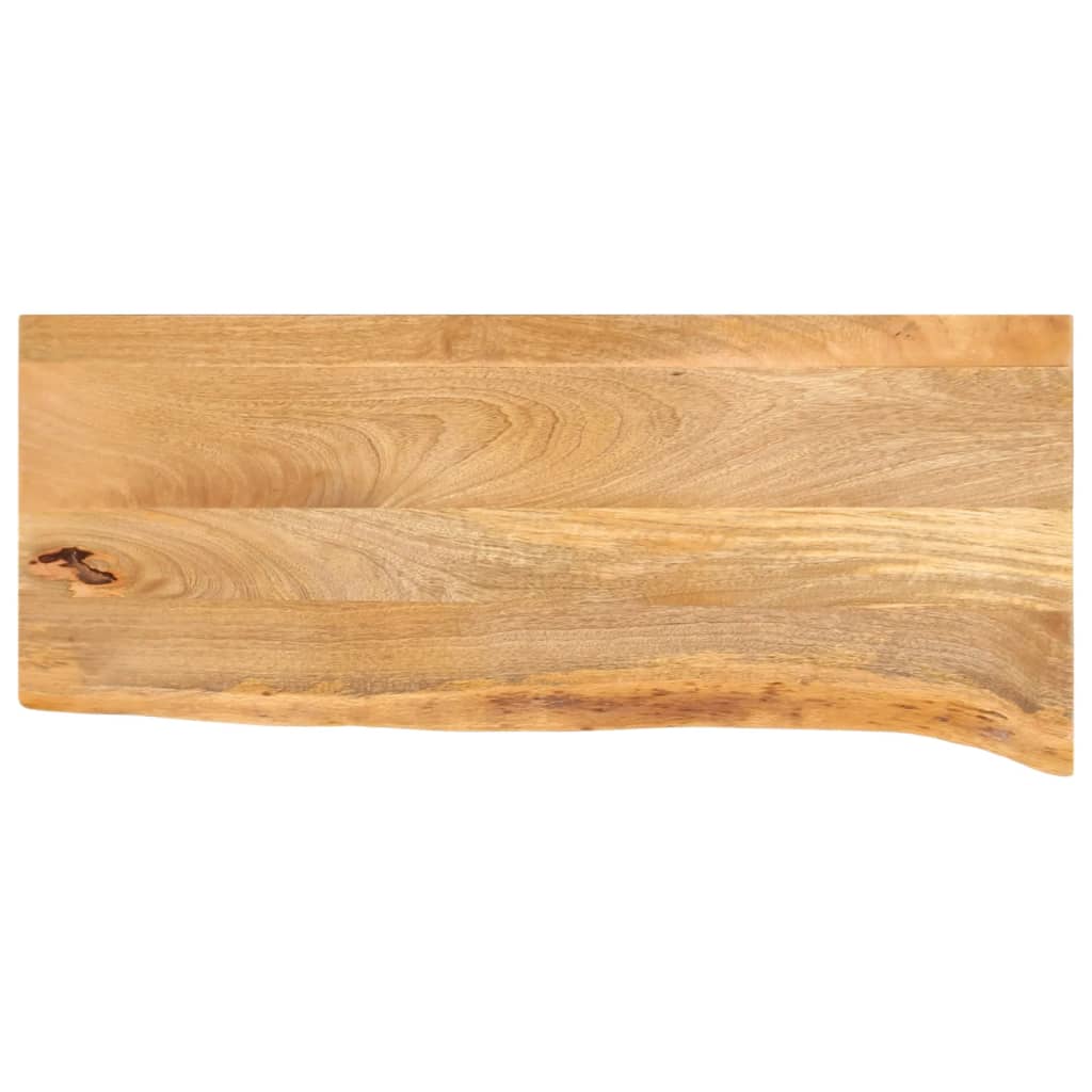 bordplade 90x40x3,8 cm naturlig kant massivt mangotr