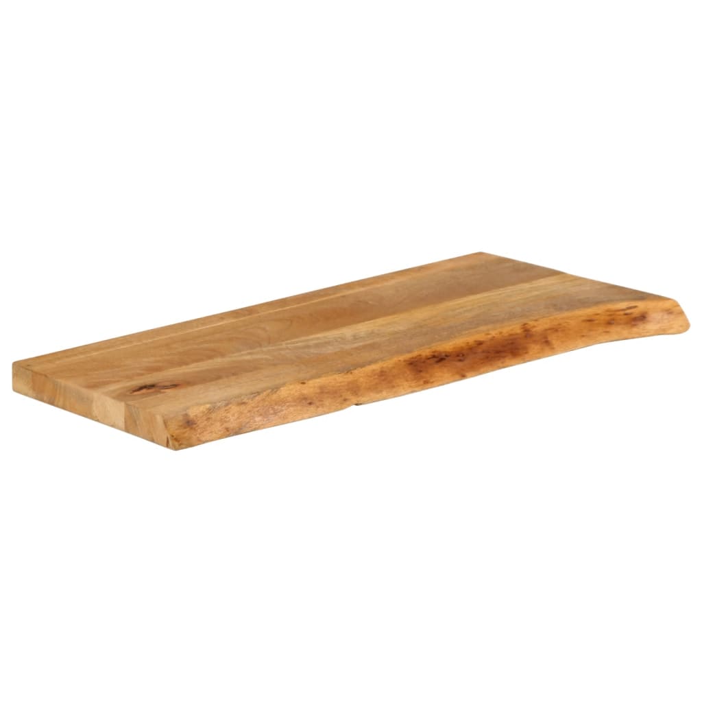 bordplade 90x40x3,8 cm naturlig kant massivt mangotræ
