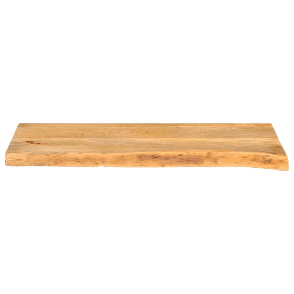 bordplade 90x40x3,8 cm naturlig kant massivt mangotræ