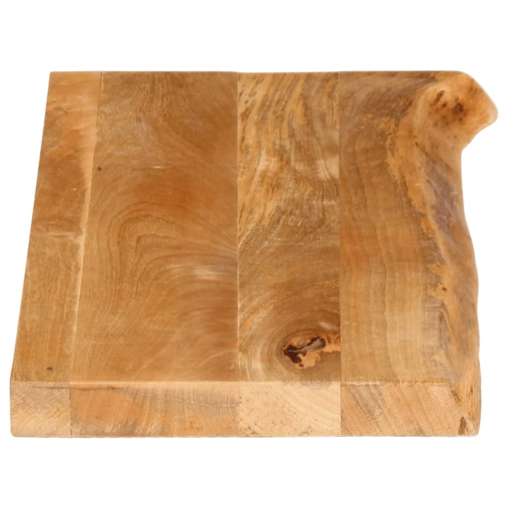 bordplade 90x40x3,8 cm naturlig kant massivt mangotræ