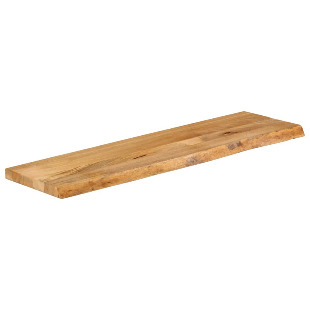 bordplade 100x40x3,8 cm naturlig kant massivt mangotræ
