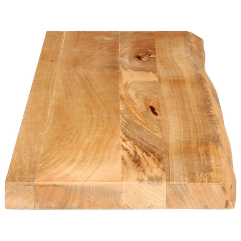bordplade 110x40x3,8 cm naturlig kant massivt mangotræ