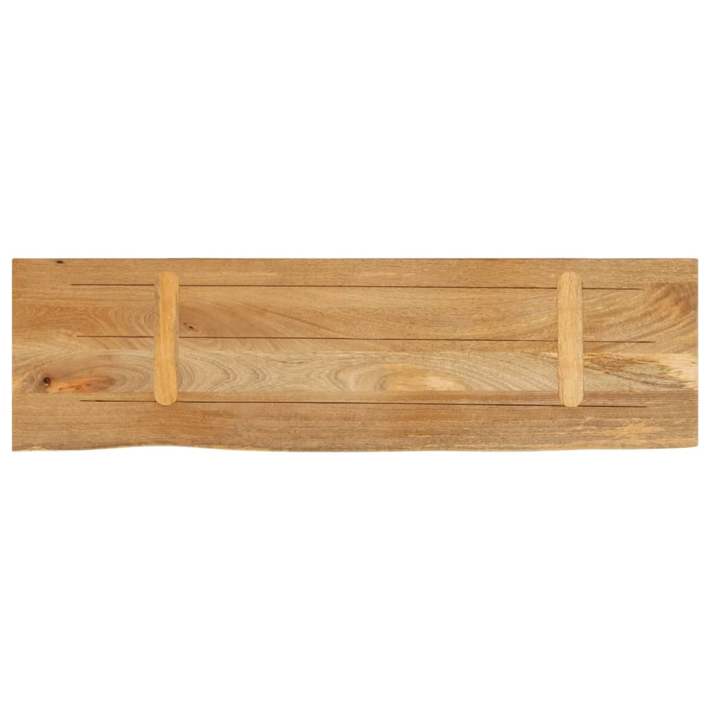 bordplade 110x40x3,8 cm naturlig kant massivt mangotræ
