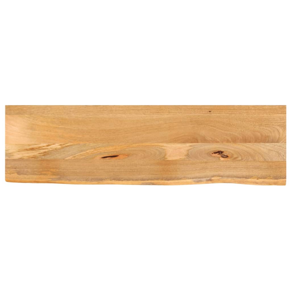 bordplade 120x40x3,8 cm naturlig kant massivt mangotræ