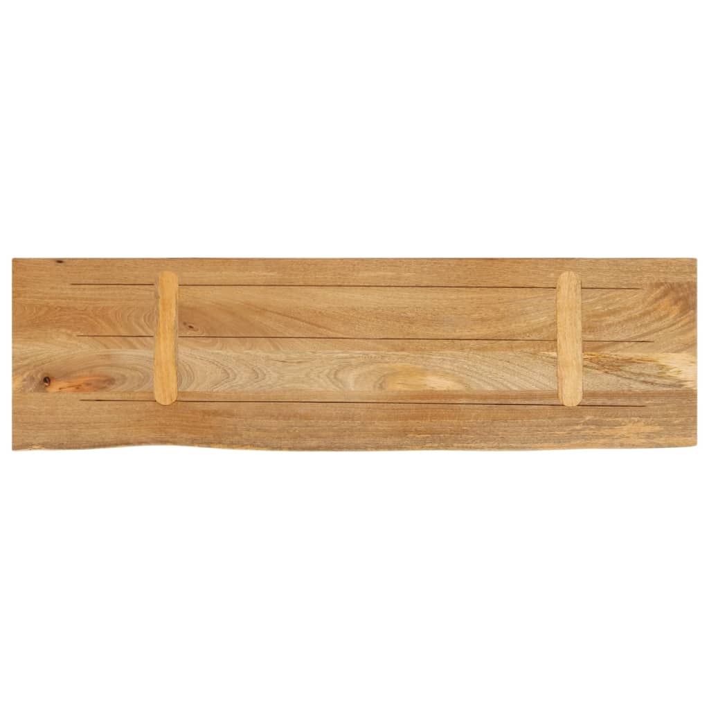 bordplade 120x40x3,8 cm naturlig kant massivt mangotræ