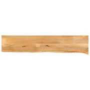 bordplade 140x40x3,8 cm naturlig kant massivt mangotræ
