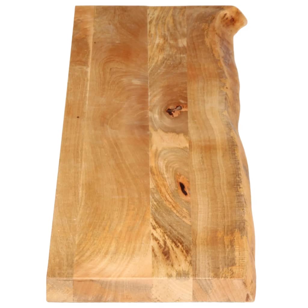 bordplade 160x40x3,8 cm naturlig kant massivt mangotræ