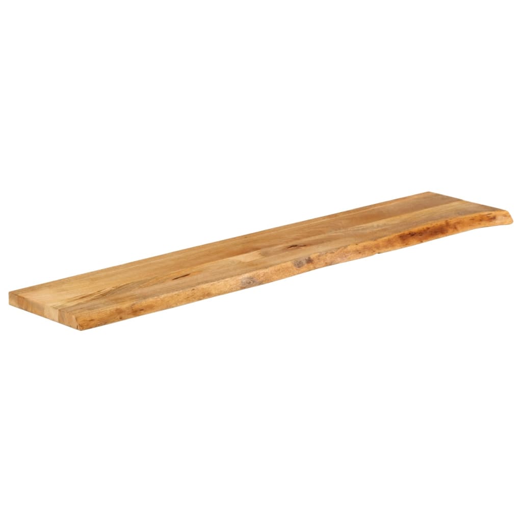 bordplade 180x40x3,8 cm naturlig kant massivt mangotræ