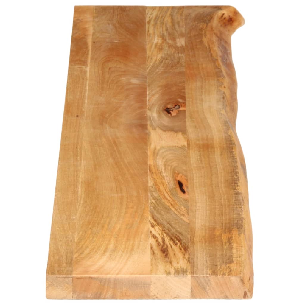 bordplade 180x40x3,8 cm naturlig kant massivt mangotræ