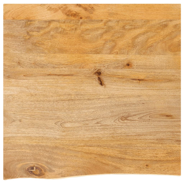 bordplade 60x60x3,8 cm naturlig kant massivt mangotræ