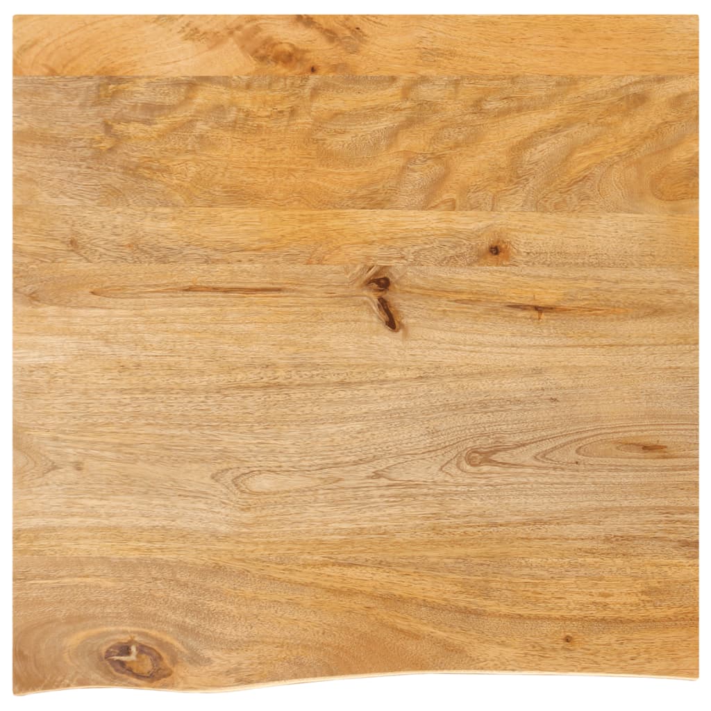 bordplade 60x60x3,8 cm naturlig kant massivt mangotr