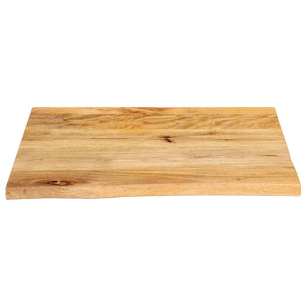 bordplade 60x60x3,8 cm naturlig kant massivt mangotræ