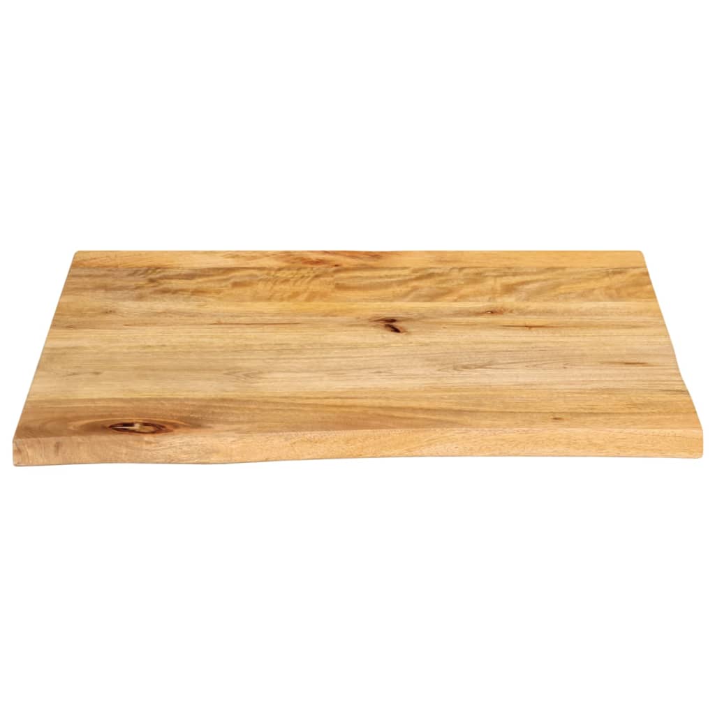 bordplade 60x60x3,8 cm naturlig kant massivt mangotræ